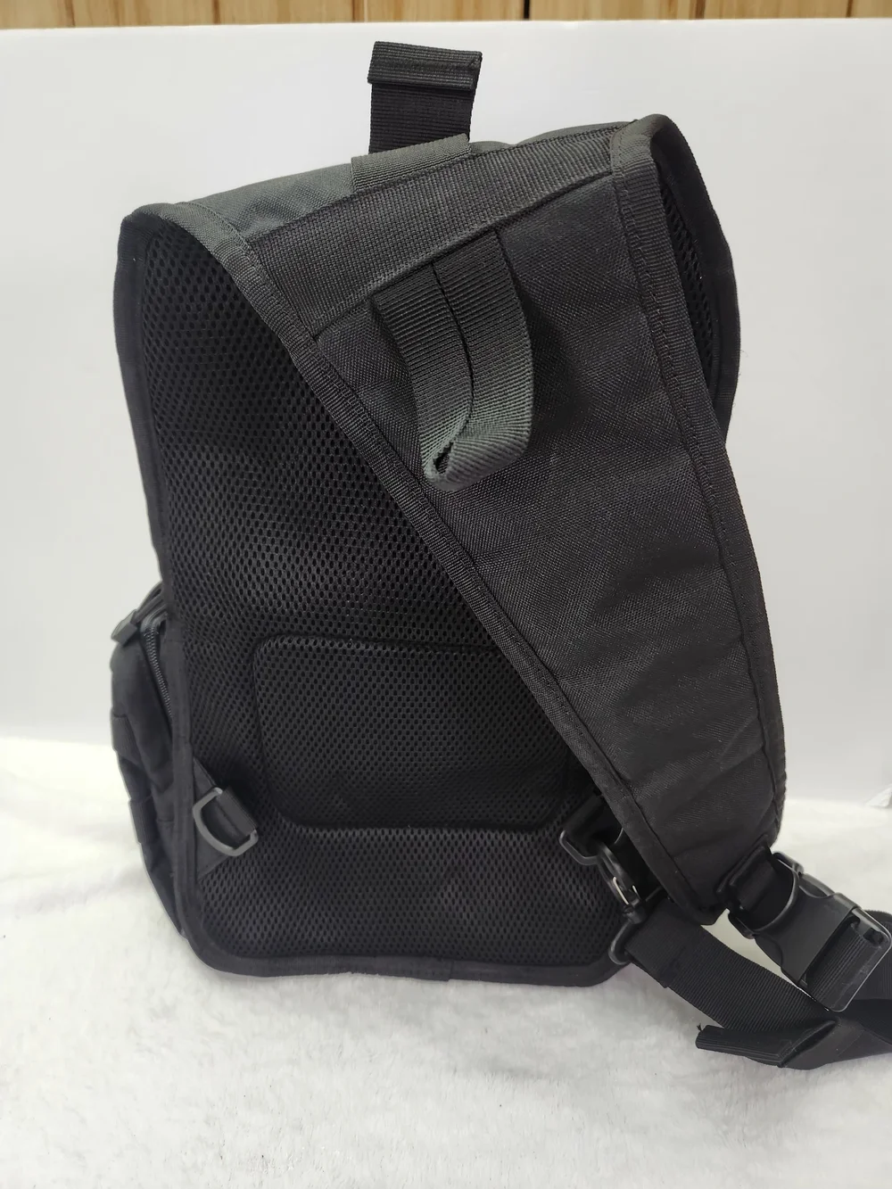 Black Tactical Sling Bag for Men - Rugged Everyday Carry